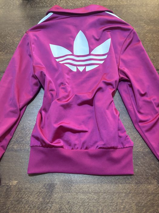 y2k розов adidas суичер