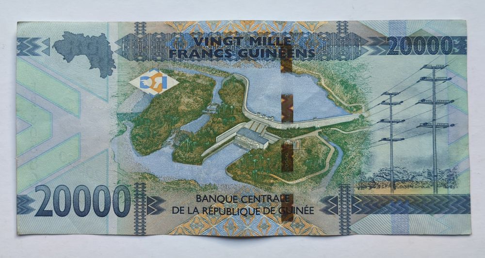 20000 франка Гвинея банкнота от Африка 20000 франка Гвинея 2020 20,000