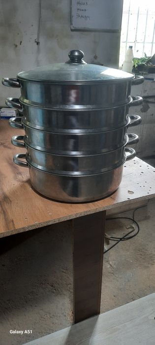 Мантоварка новый из нержавеющая сталь.