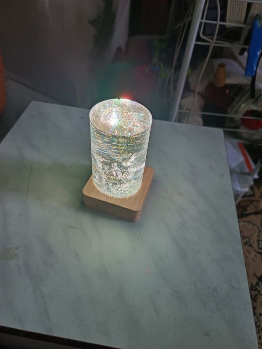 Lampă din rășină epoxidic home made