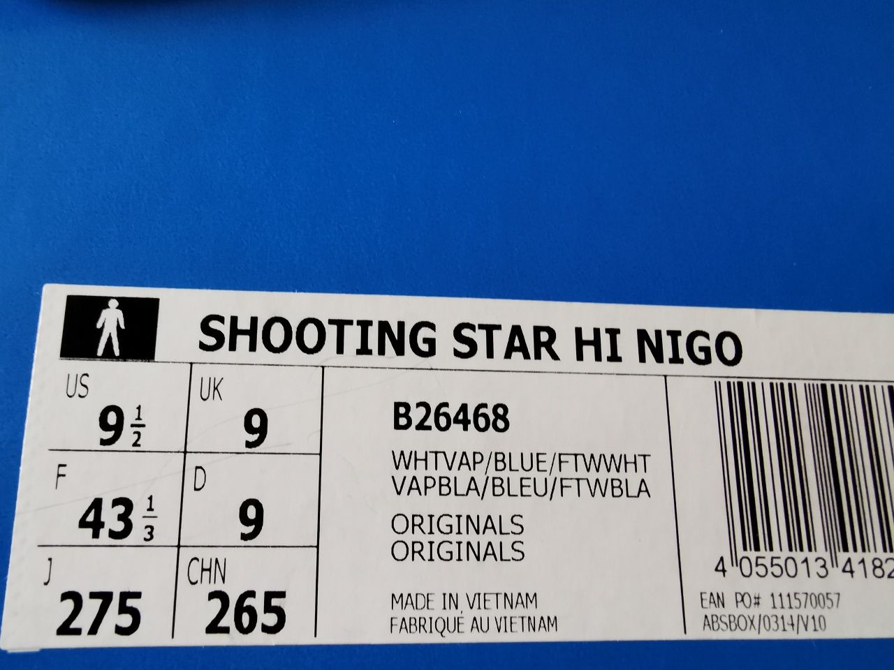 Adidas Shooting Star măsura 43 1/3 (uk9)