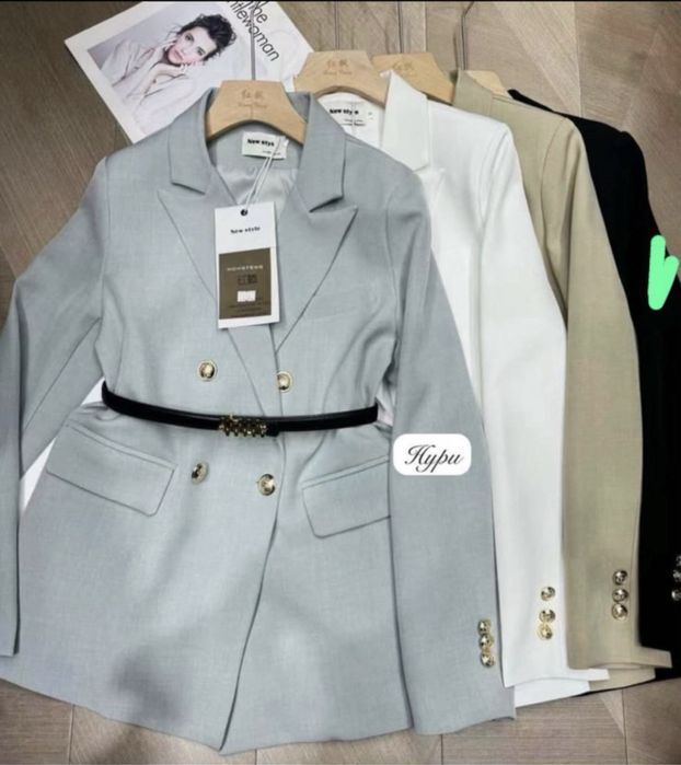 Женский пиджак черный размер М -44р