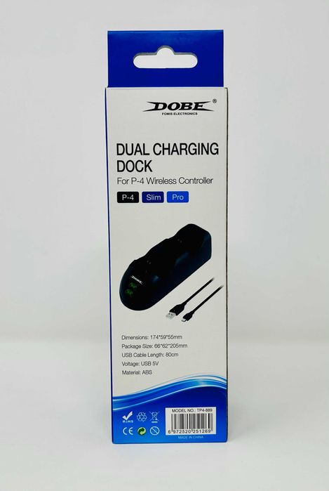 Зарядна станция джойстик PS4 controller dual charging dock Плейстейшън