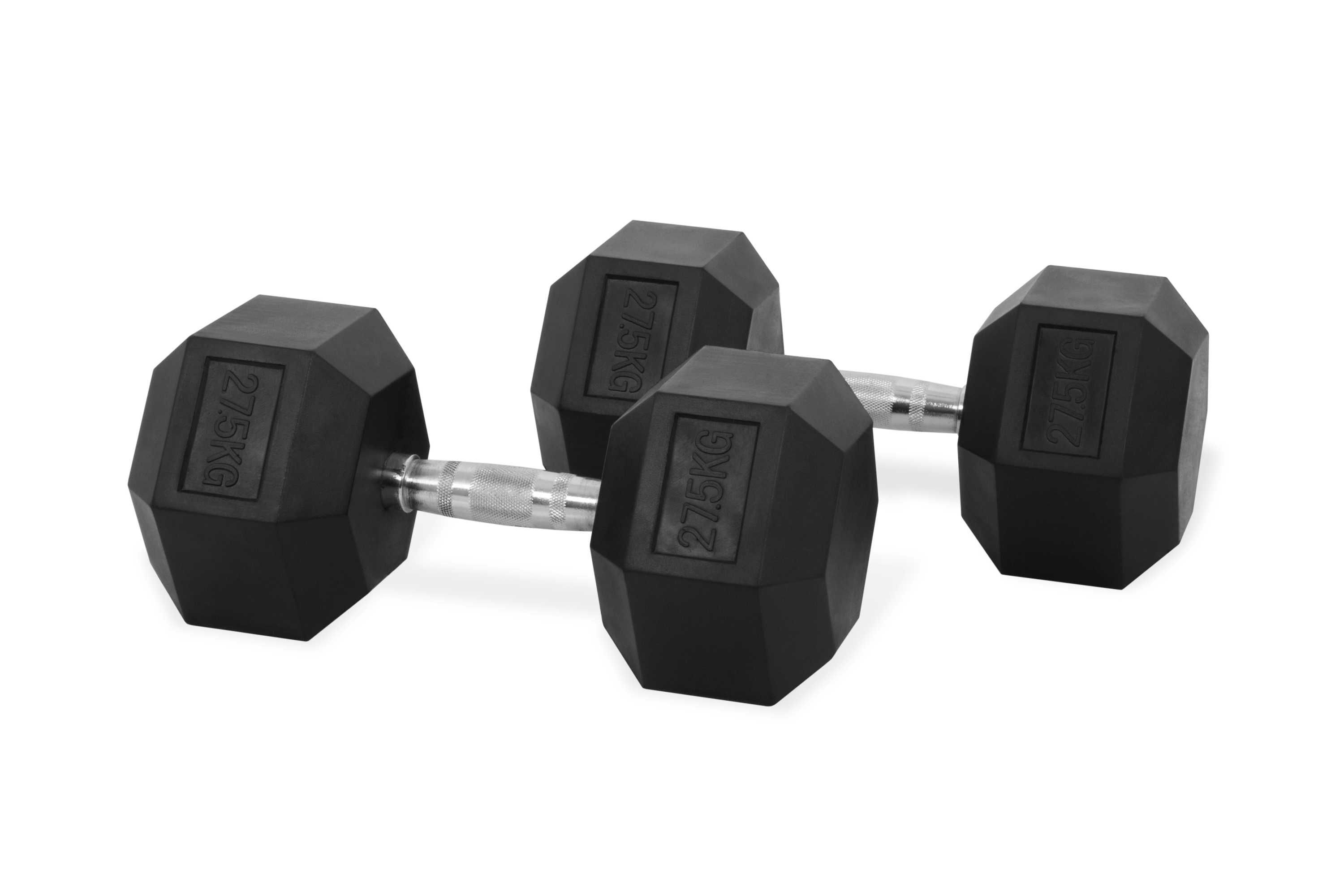 Дъмбели Хекс Pro , Фиксирани Гири HEX 2 × 27.5 кг, Dumbbells