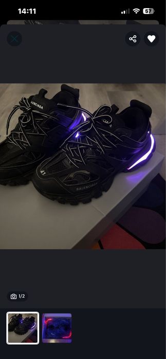 vand balenciaga track led