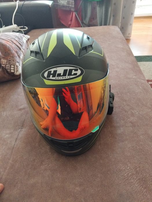 Продам мото шлем с гарнитурой