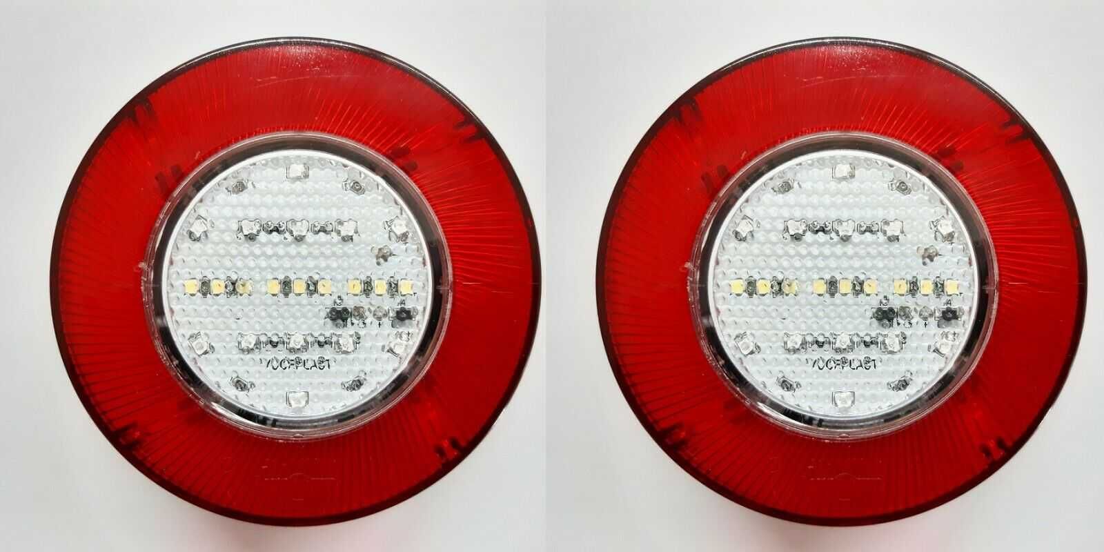1 бр. Кръгли ЛЕД LED НЕОН стопове за камион ремарке кола 12V