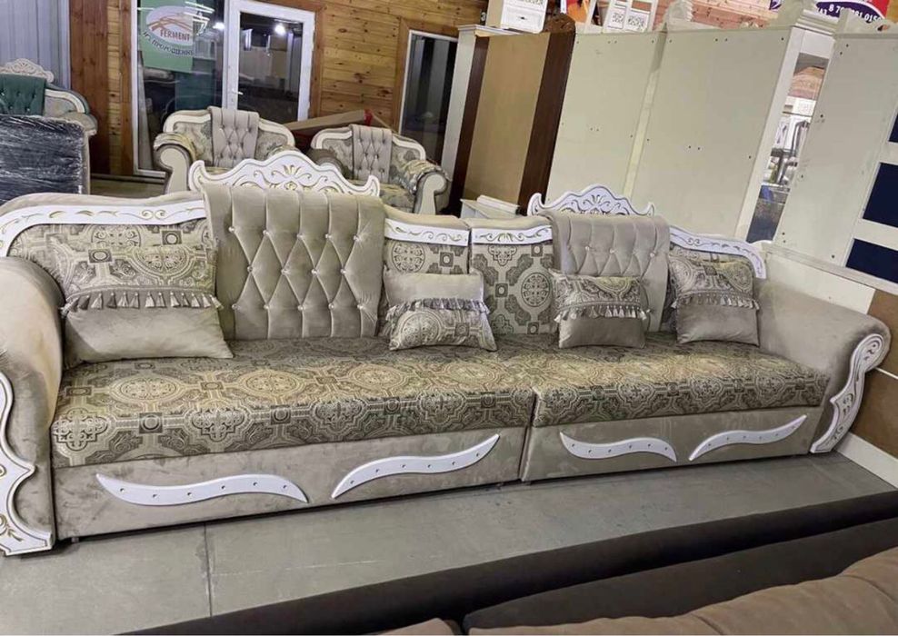 Диван прямой и угловой Шах на заказ