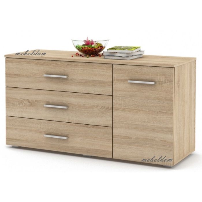 Скрин 120см. с 3 чекмеджета и врата(код-6043)