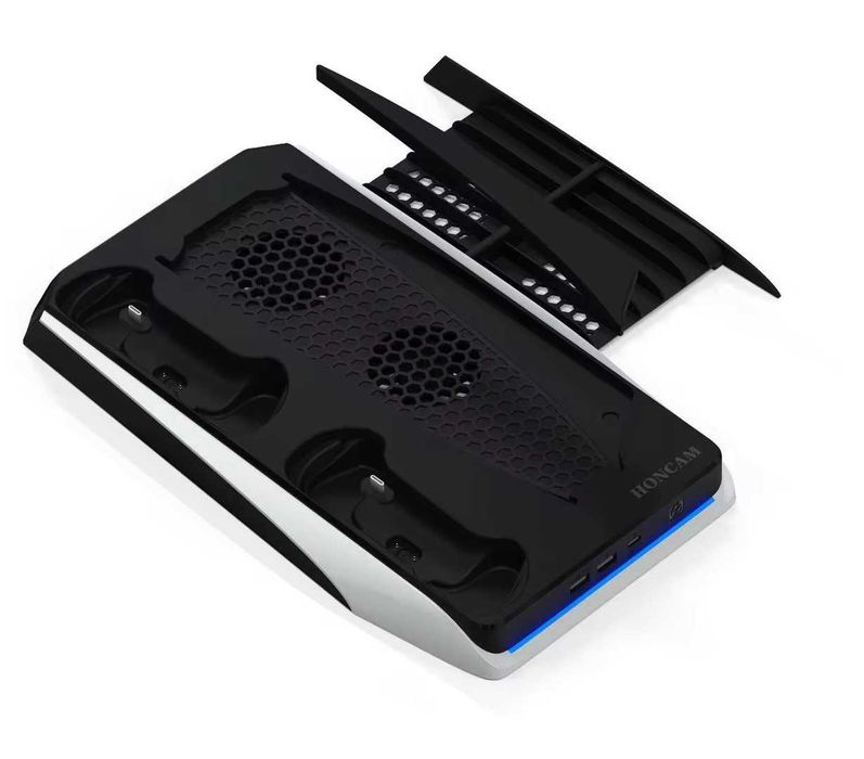 Stand racire cu 2 porturi de incarcare multifunctional pt PlayStation5