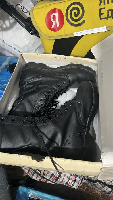 Керзовые сапоги. Б/у. Два-три раза на сборы одевал