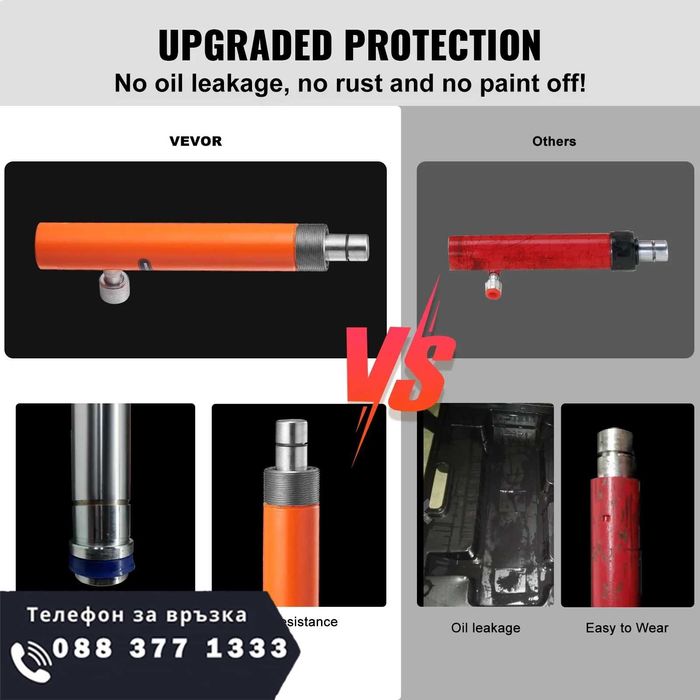 НЕМСКИ Хидравличен крик 4-тонен + ПОДАРЪК ЛЕД ФЕНЕР