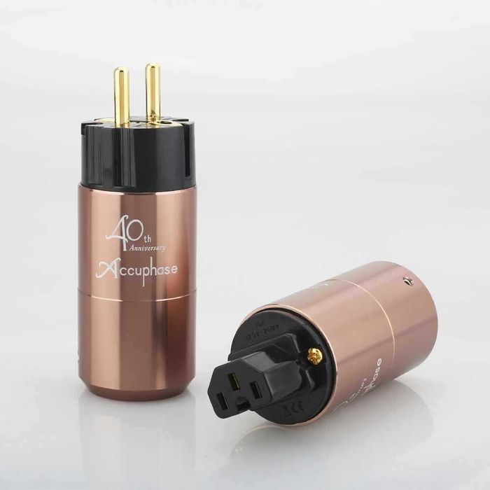 Conector Accuphase SCHUKO + IEC - set