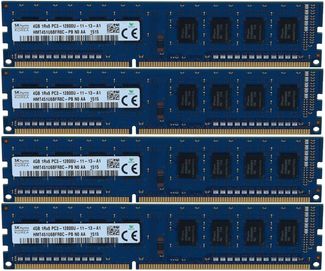 RAM 16GB 4x4gb SK Hynix 1600Mhz DDR3