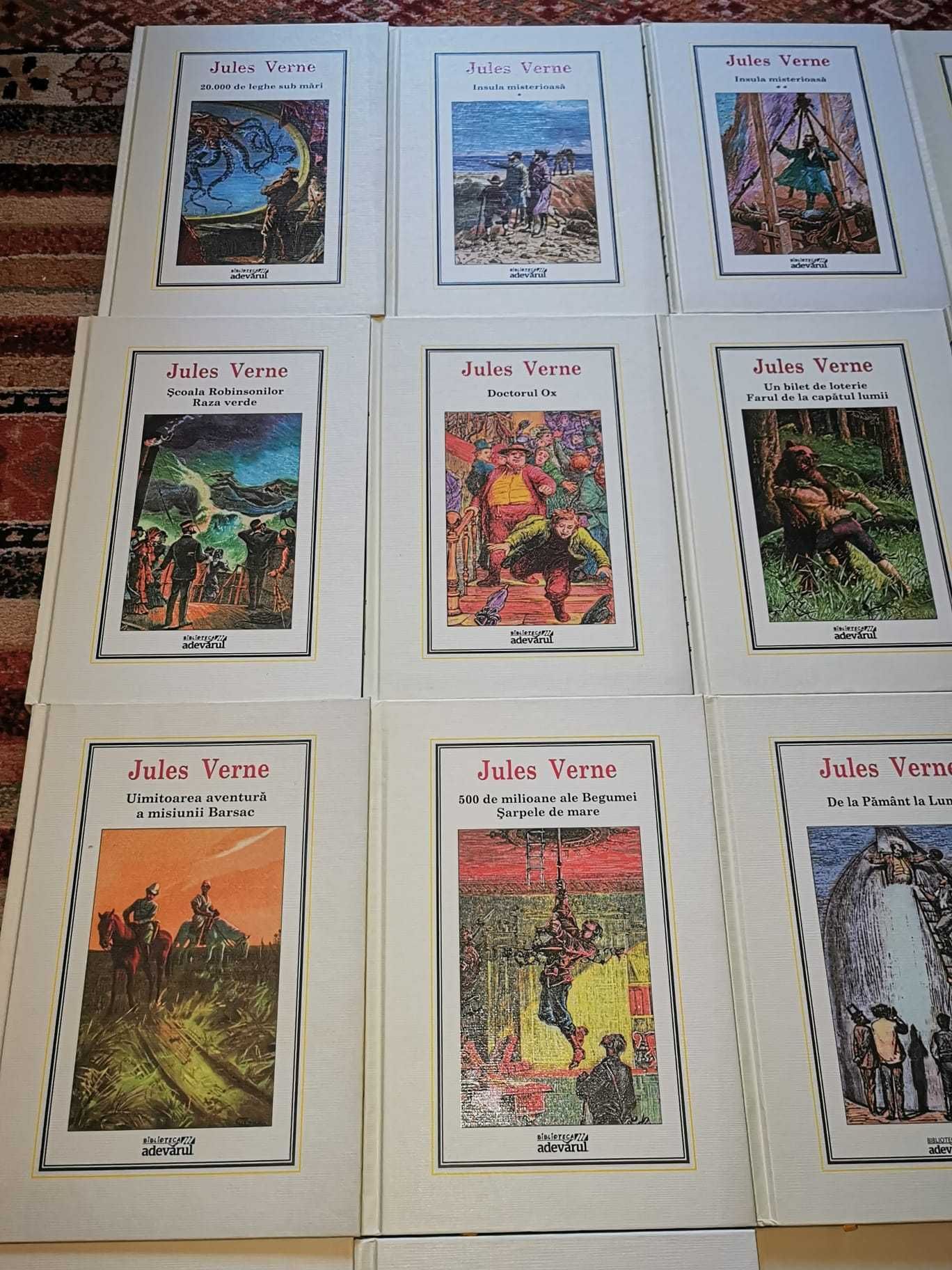 Set 18 volume Jules Verne, Colectia Adevarul, noi