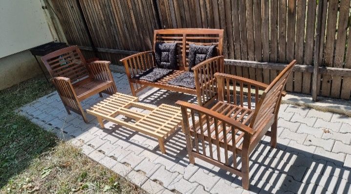 Set Mobilier terasa - gradina din lemn masiv