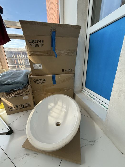 Раковина Grohe врезная овальная новые 2 шт