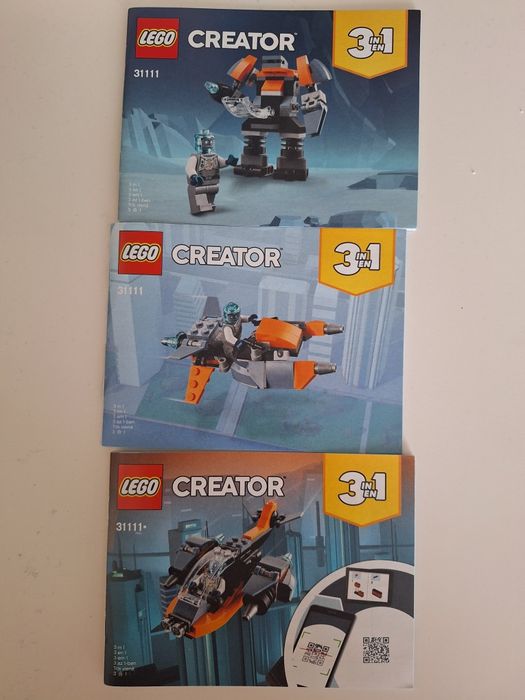 Lego конструктор Cyber Drone 3 в 1