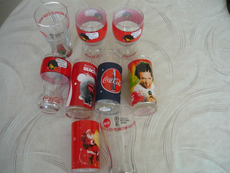 Стъклени чаши "Кока Кола"