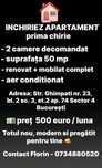 De închiriat apartament 2 camere – Sector 4, București

Str. Ghimpati