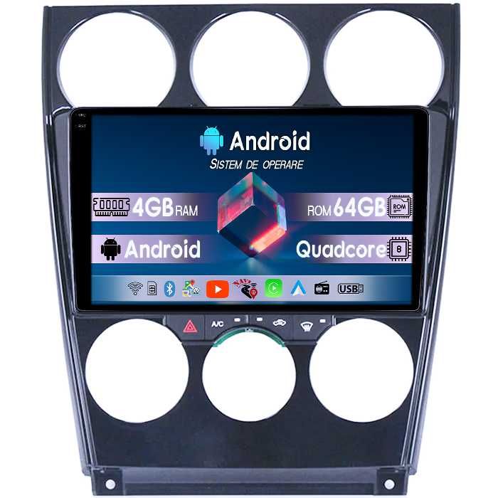 Navigatie Mazda 6 2002-2008, 9 Inch, 4GB RAM/64GB ROM, Android 14