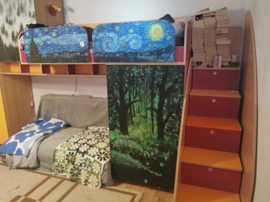 Mobila tineret paturi suprapuse