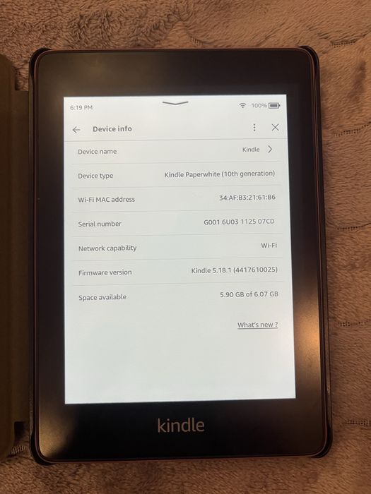 Kindle Paperwhite(10 th Generation)