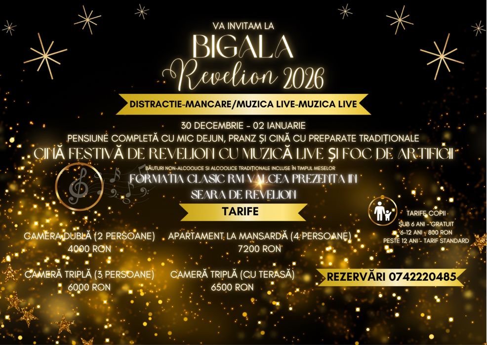 Pachet Revelion 2026 - Pensiune Completă
