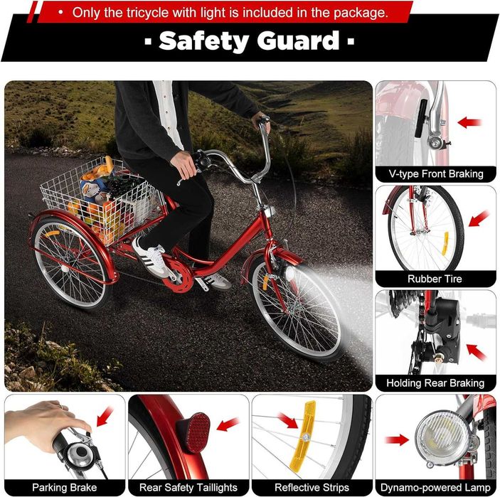 tricicleta adulti 24'-produs nou