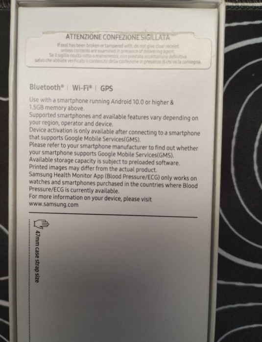 Vand Smartwatch Samsung Galaxy Watch6 Classic , 47mm , BT , Silver