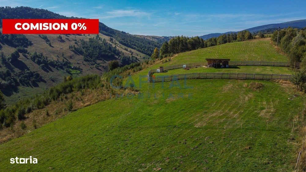 Comision 0% teren intravilan 1000 mp, PUZ, priveliste, Baisoara