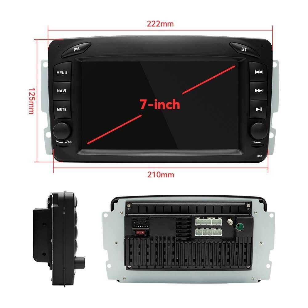 Мултимедия 7" Аndroid 12 за MERCEDES W203 W209 W168 W639 CARPLAY RDS