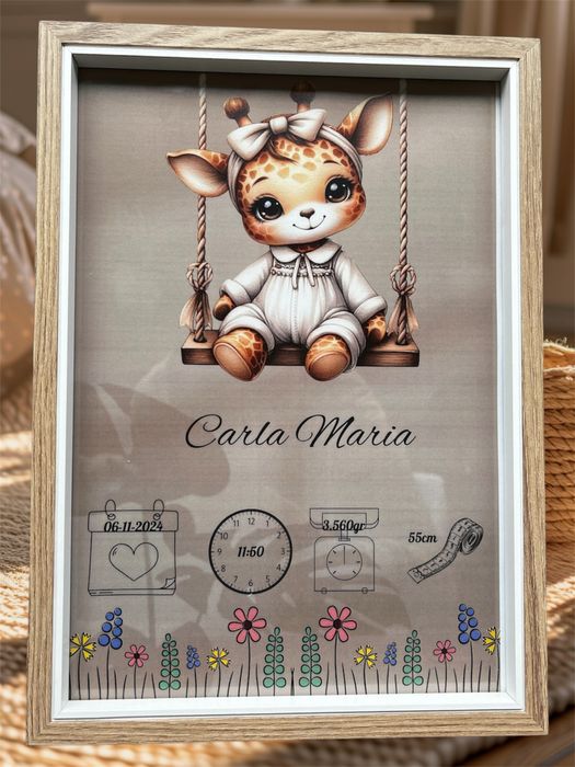 Tablouri personalizate cu datele nasterii micutului/micutei voastre