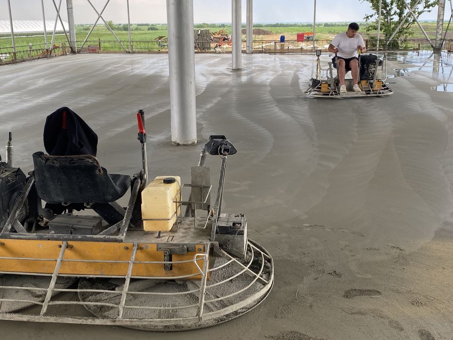 Turnari beton finisat mecanic elicopterizat