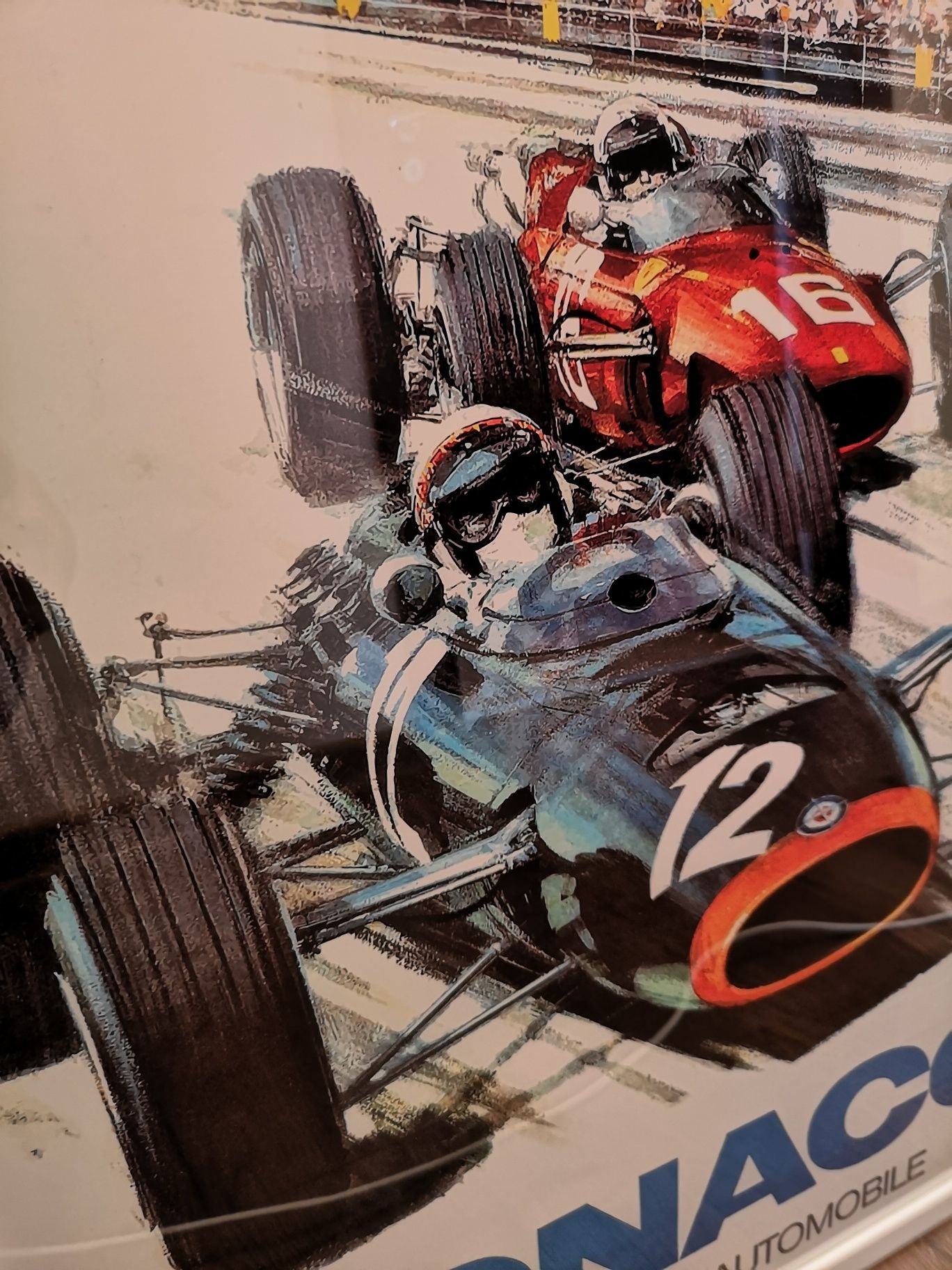 Vintage retro poster Monaco grand prix 63, Formula 1, Арт, декор, race