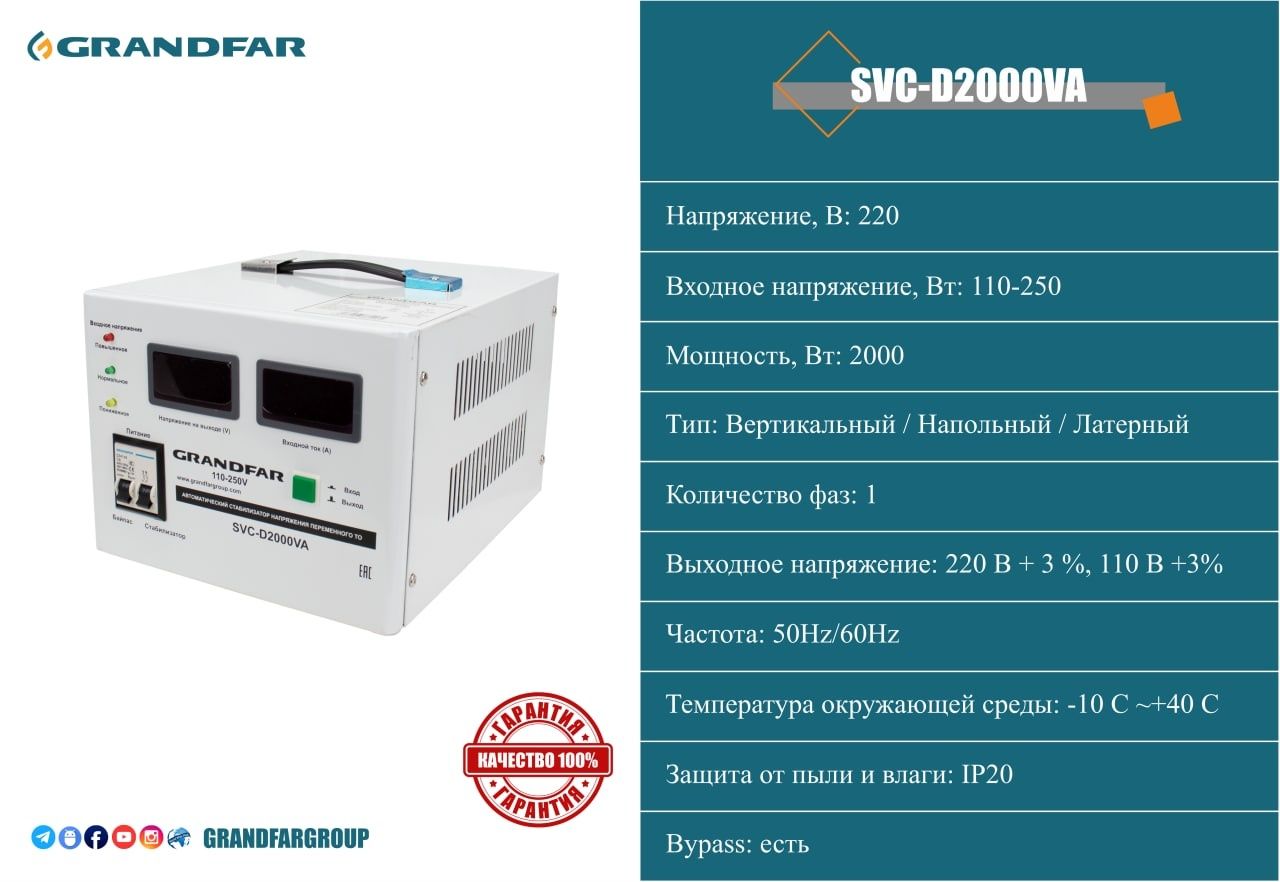 Стаблизатор SDW-SVC Grandfar