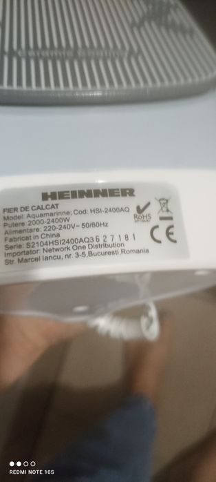 Masina calcat Heinner