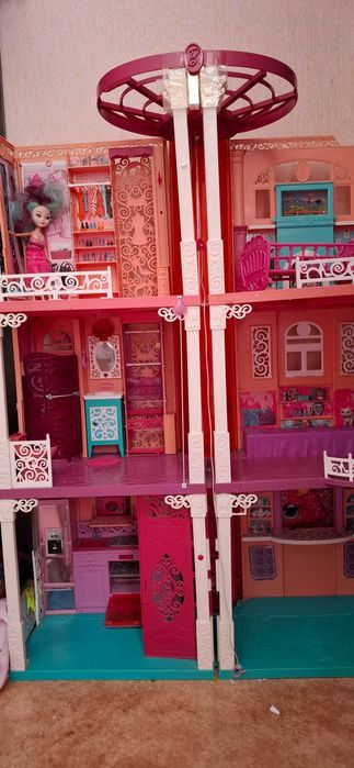 Домик для куклы, котедж 3 этажа