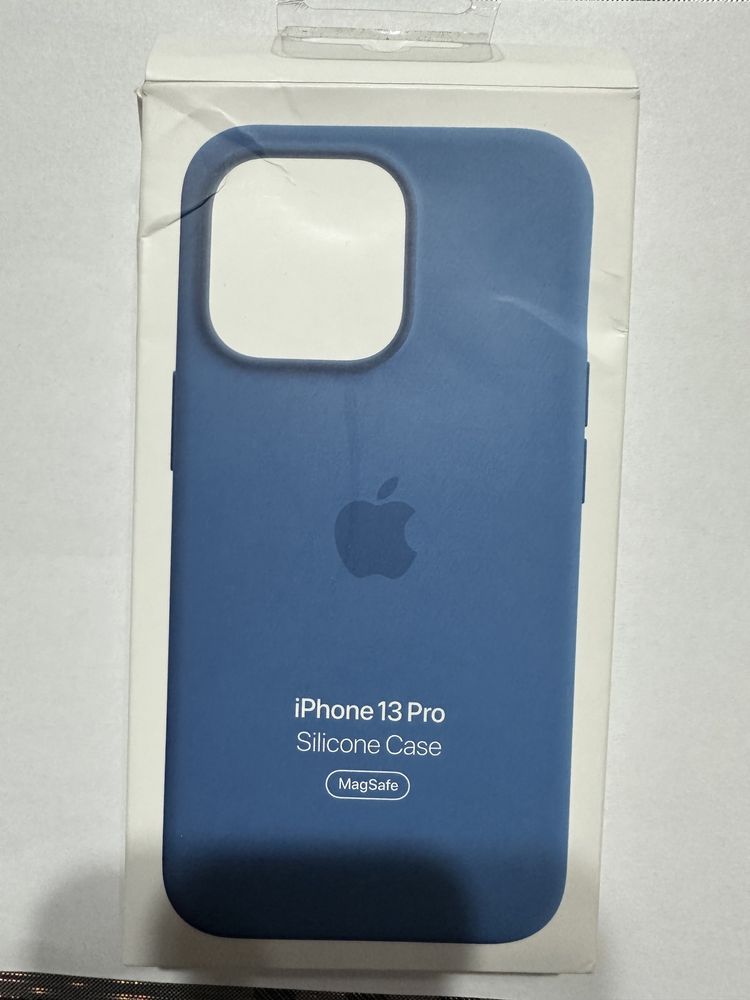 Husa Iphone 13 Pro originala Albastra silicon