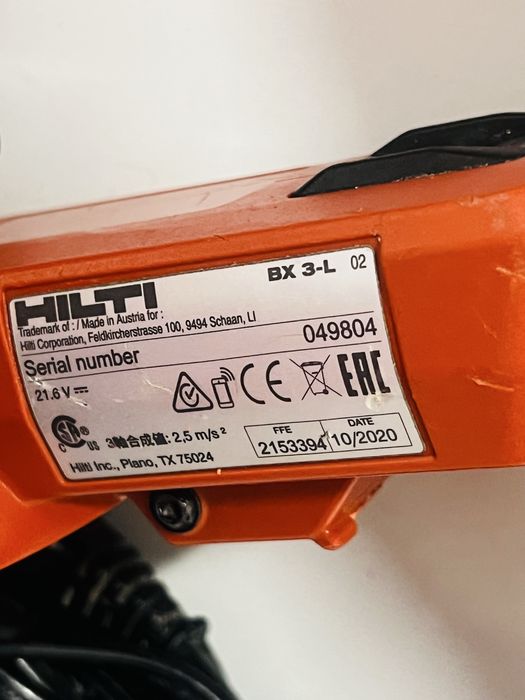 Hilti BX 3 L pistol batut cuie beton metal