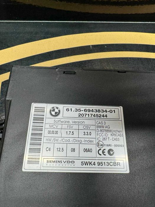 BMW CAS3 модул – 5WK49513CBR  оригинален Siemens VDO