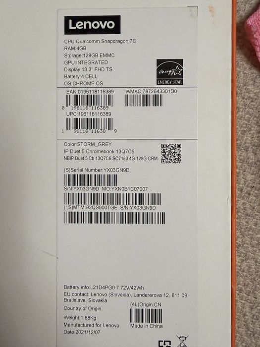 Lenovo IdeaPad Duet 5 Chromebook 13Q7C6