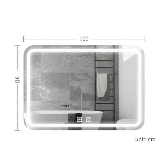 Oglinda Led Dezaburire si Intensitate reglabila, 70x100 sau 70x120