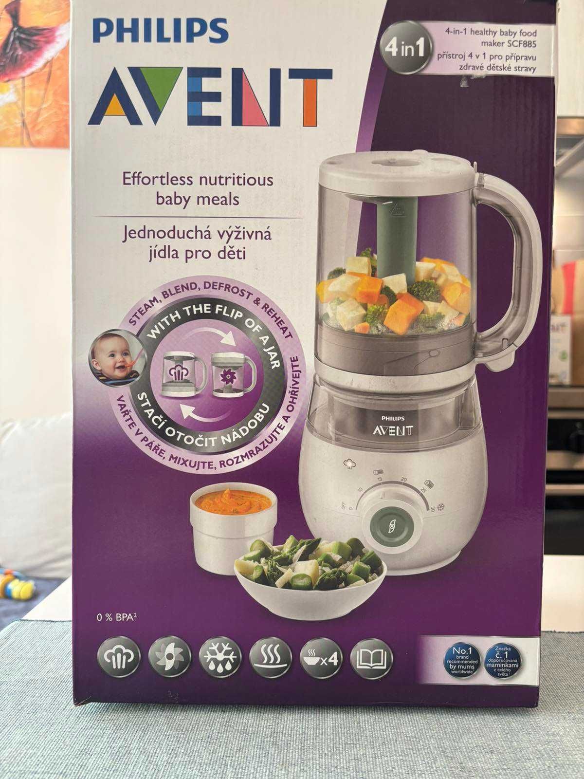 уред за готвене на пара 4 в 1 Philips Avent