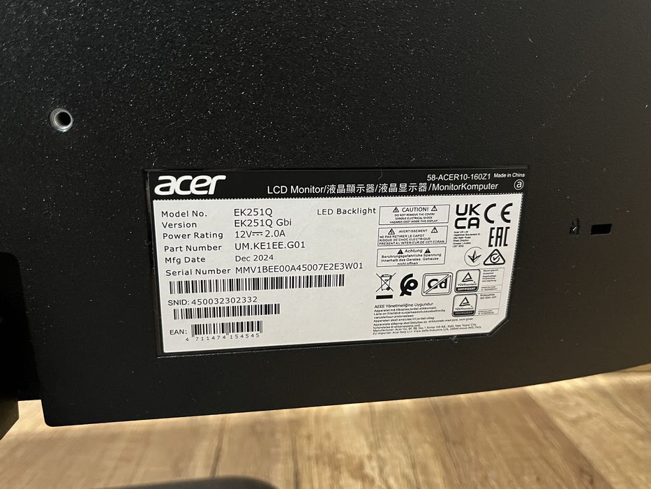 Vand monitor acer