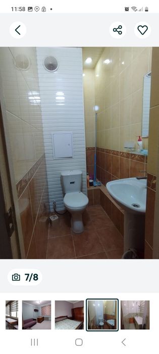 Сдается 3 комнатная квартира на 2 этаже пятиэтажного дома, в Яшнабаде