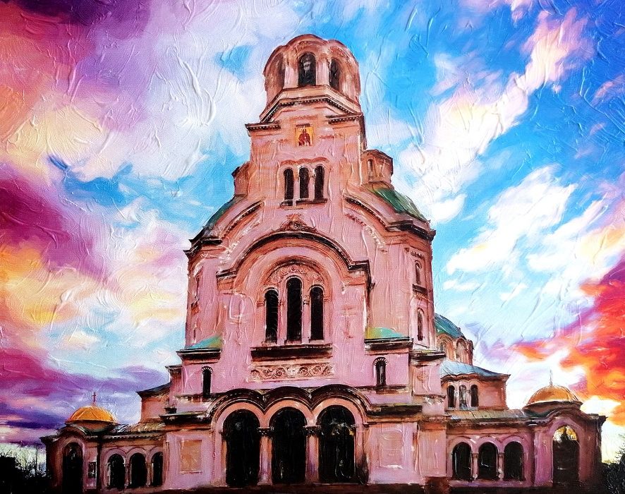 Храм-паметник „Св.Александър Невски” Ръчно нанесен релеф