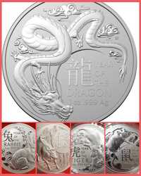 Australia RAM Lunar Toata monede lingou argint 999