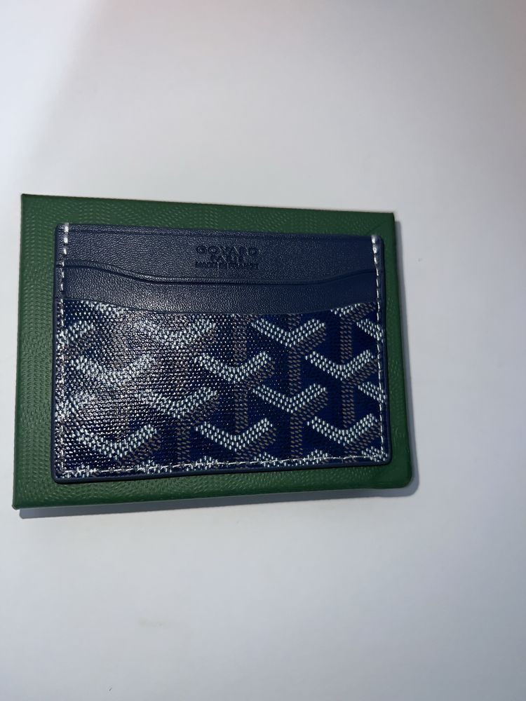 Goyard cardholder albastru inchis