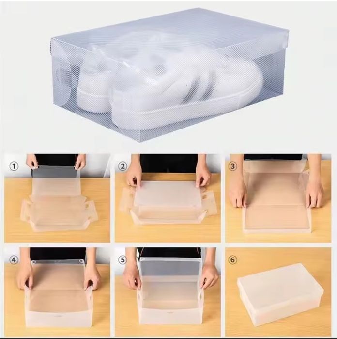 Vand cutii transparente pentru pantofi si incaltaminte